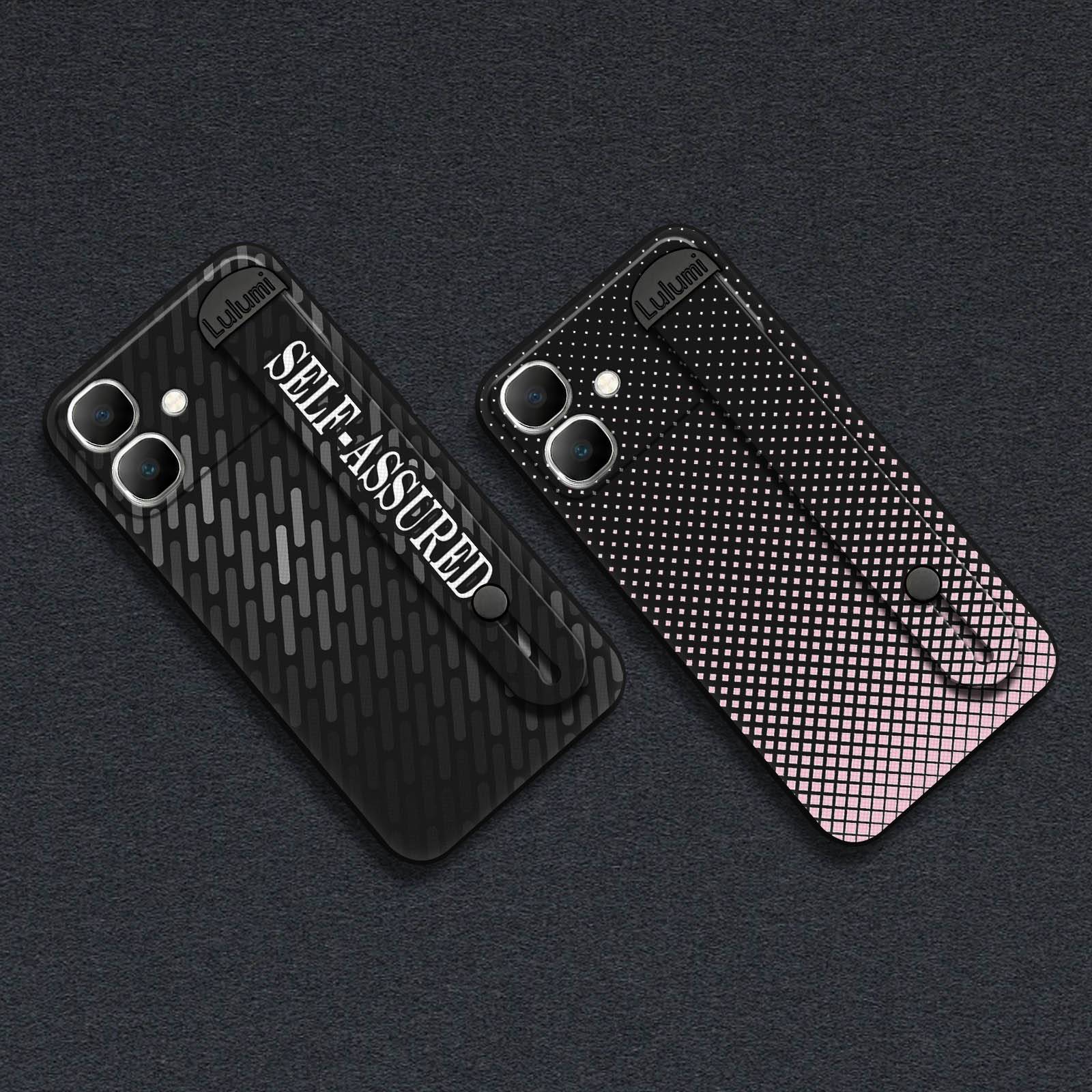 Protective Wristband Phone Case For infinix Smart20/X6840 Geometry Durable Phone Holder Dirt-resistant Nature Back Cover