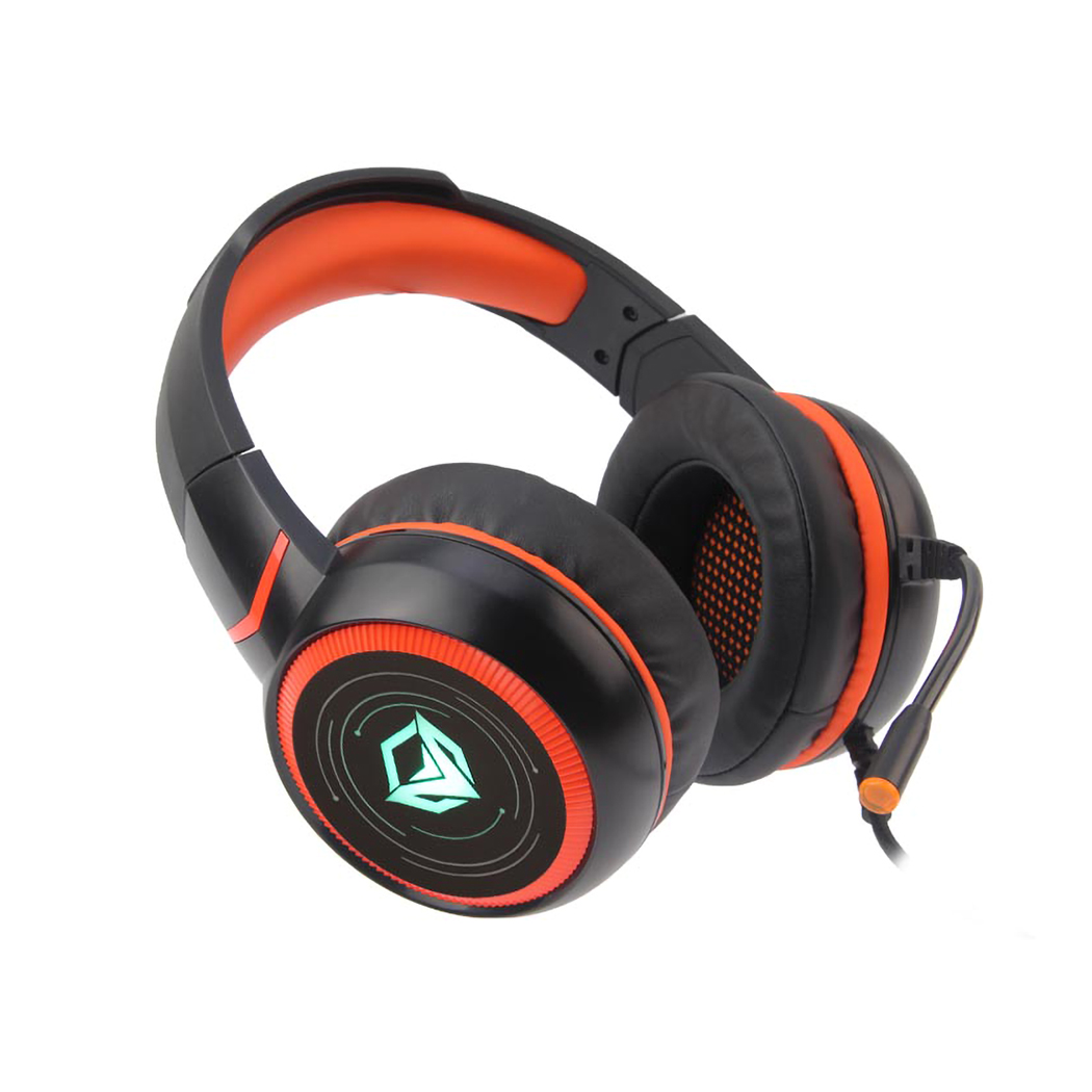 Meetion HP030 Gaming Headset - with 50mm Hi-Fi Drivers - Noise-Cancelling Mic - and RGB Backlight - Black