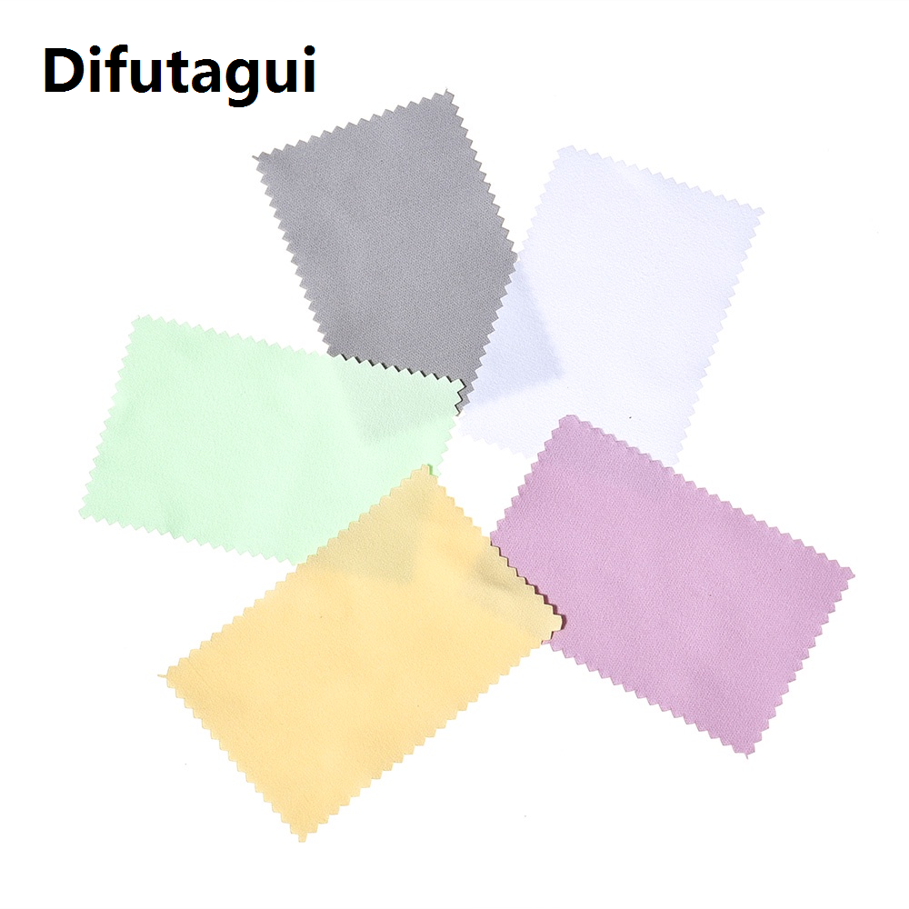 Difutagui 1 PC Polishing Lens Wiping Cloth Anti-Fog Eyeglasses Cleaning Cloths Microfiber Reusable Jewelry Anti Tarnish Cleaning Care Tools Glasses Cleaning Cloth