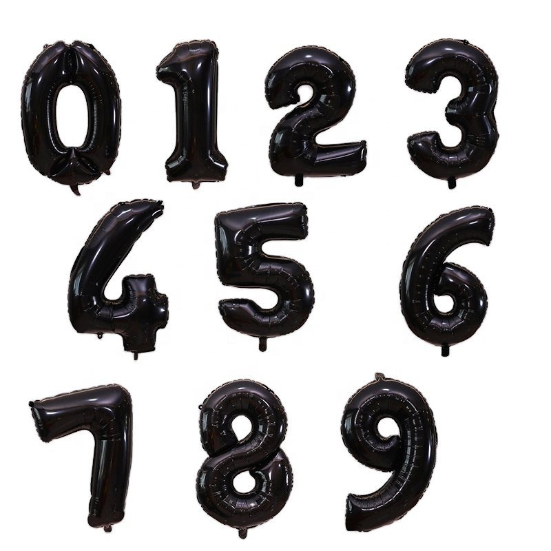 Ichhya Store Giant 32 Inch Gold Number Balloon
