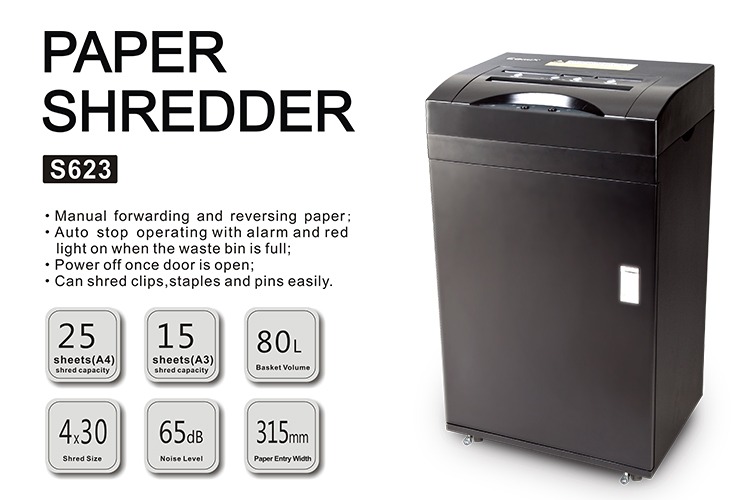 Comix Heavy Duty Shredder Machine S623/ Comix High Capacity Paper Shredder