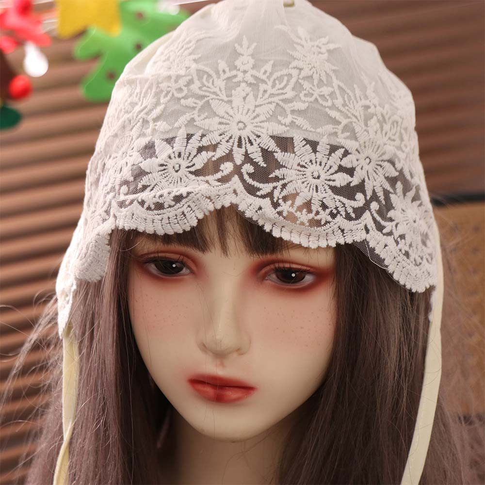 Embroidery Baby Lace Hat Flower Breathable Infant Lace Hat Princess White Girl Bonnet Cap Newborn