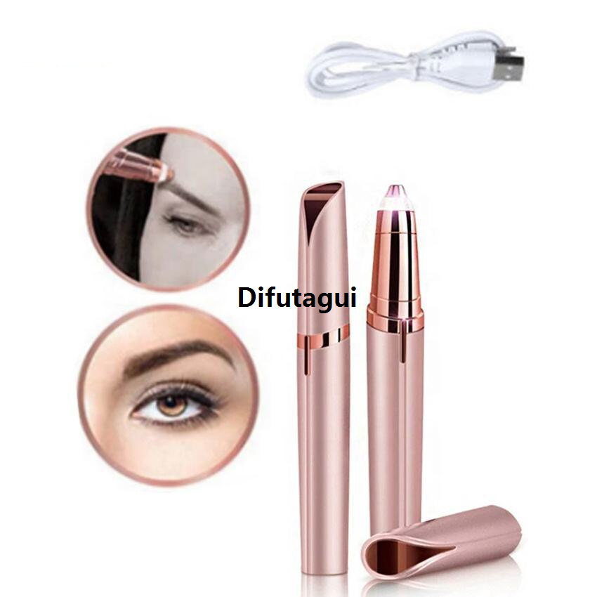 Difutagui 【2025 Version】 Smart Electric Eyebrow Trimmer Pen Implement Man Woman Clean Affordable Ladies' Shaver Automatic Razor Epilator Beauty Hair Removal Trimmer