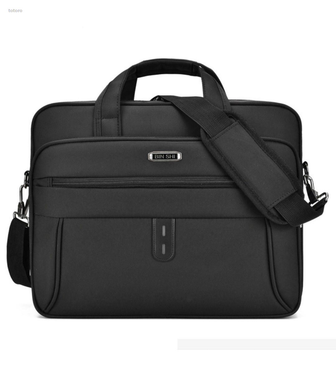 NEW totoro BINSHI premium quality (15 inches laptop) portable New business bag with shoulder stripe men's briefcase