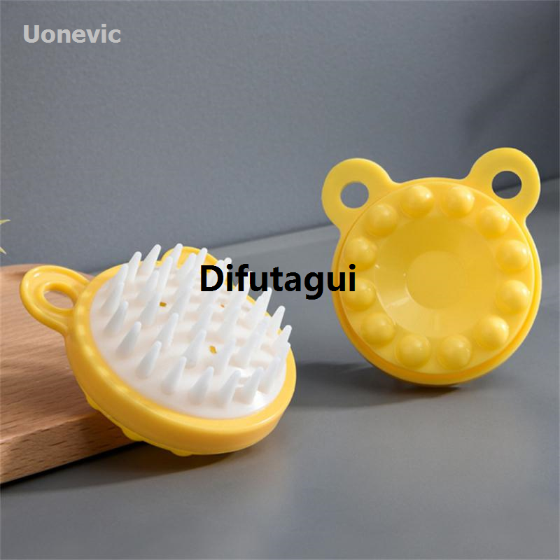 Difutagui Creative silicone soft brush massage tool for shampoo, dandruff Portable removal, itch relief, scalp scratching, and home use.