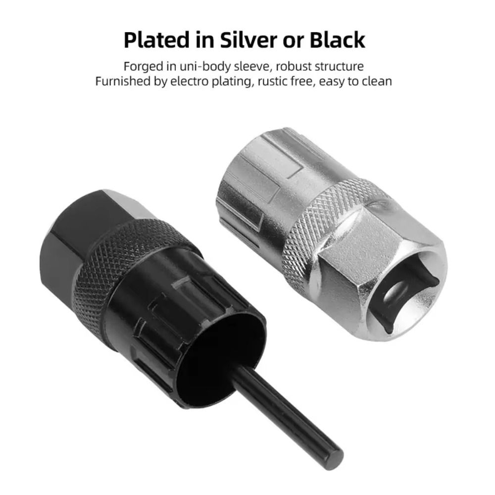 New High Carbon Steel Cassette Locking Ring 12T Black Silver Removal Install Tool Bicycle Repair Tools