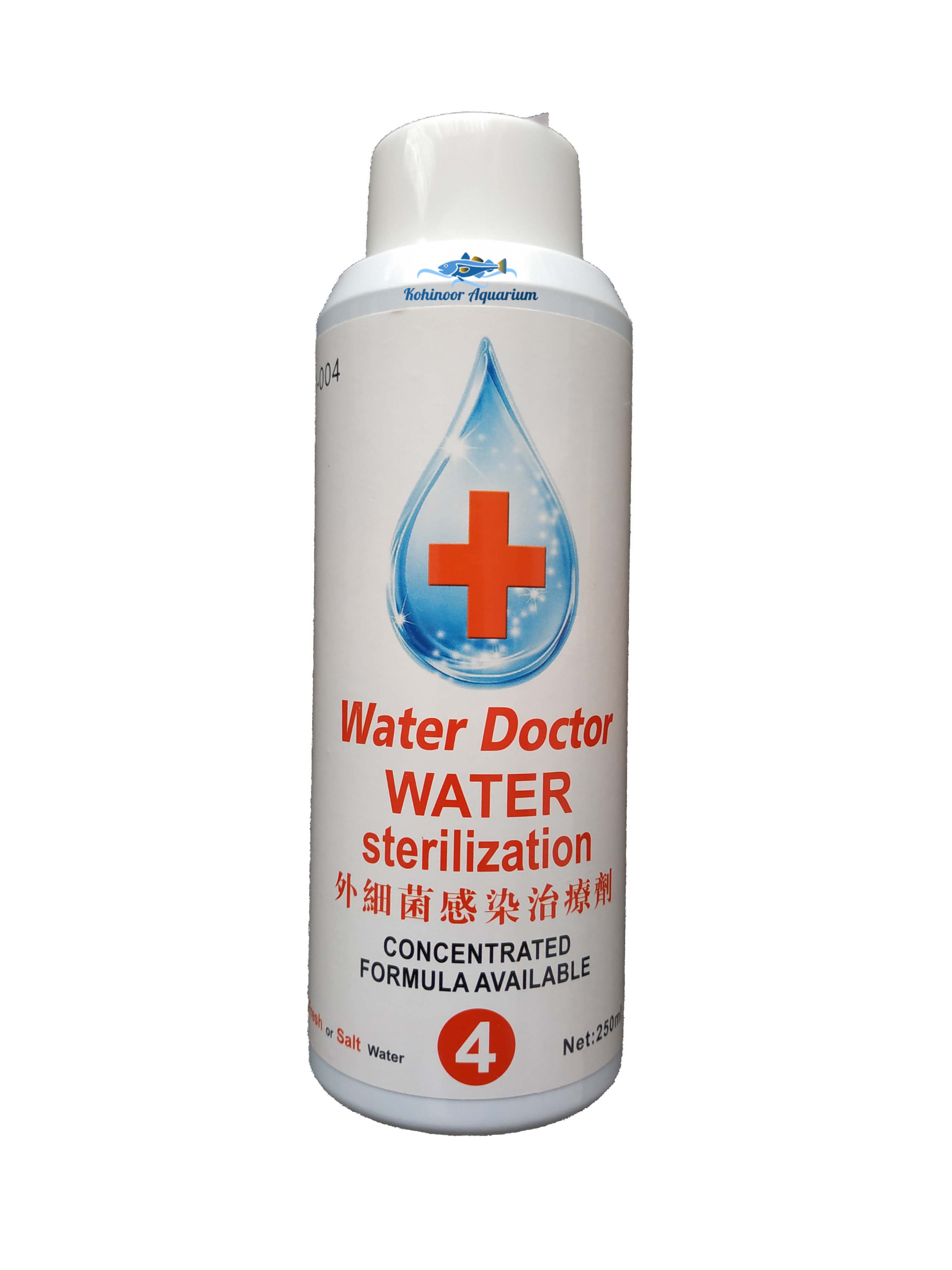 Water Doctor Water Sterilization For Aquarium Fish 250ml Kohinoor Aquarium