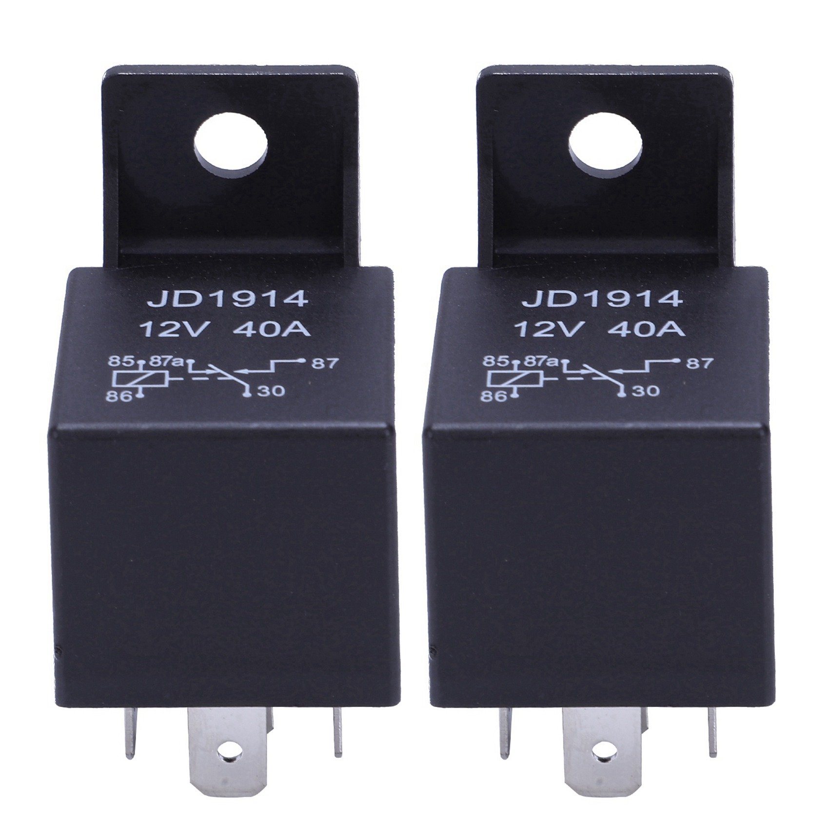 FORIDE 2X 12V Volt 40A AMP 5 Pin Changeover Relay Automotive Car Motorcycle Boat Bike