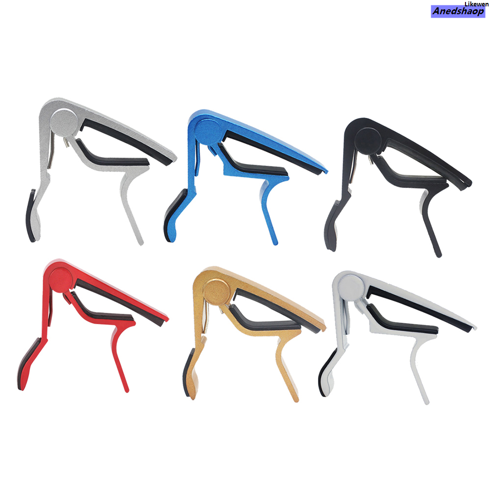 LikewenLuxury Guitar Capo for 6 String Acoustic Classic Electric Guitar Portable Alloy Metal Universal Multifunction Capo Guitar Accessories