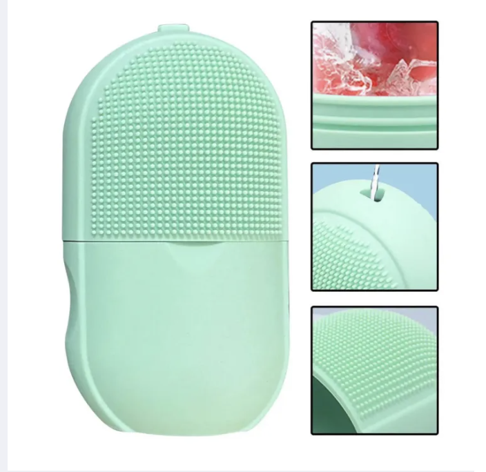 2 in 1 Silicon Ice Face Mold Silicon Ice Roller For Face
