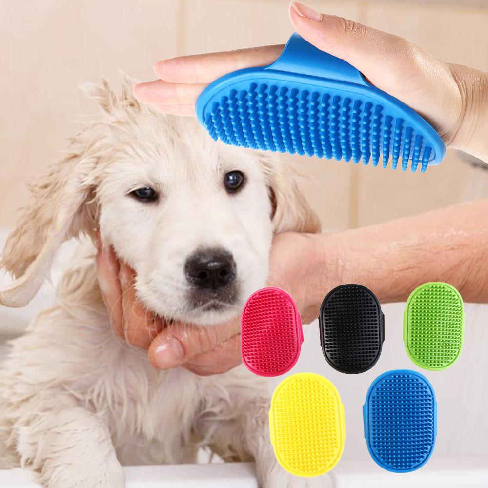 Portable Durable Hair Fur For Dog Cat Hairdressing Grooming Massage Pet Bath Brush Dog Bath Massage Pet Supplies Cat Deshedding Comb