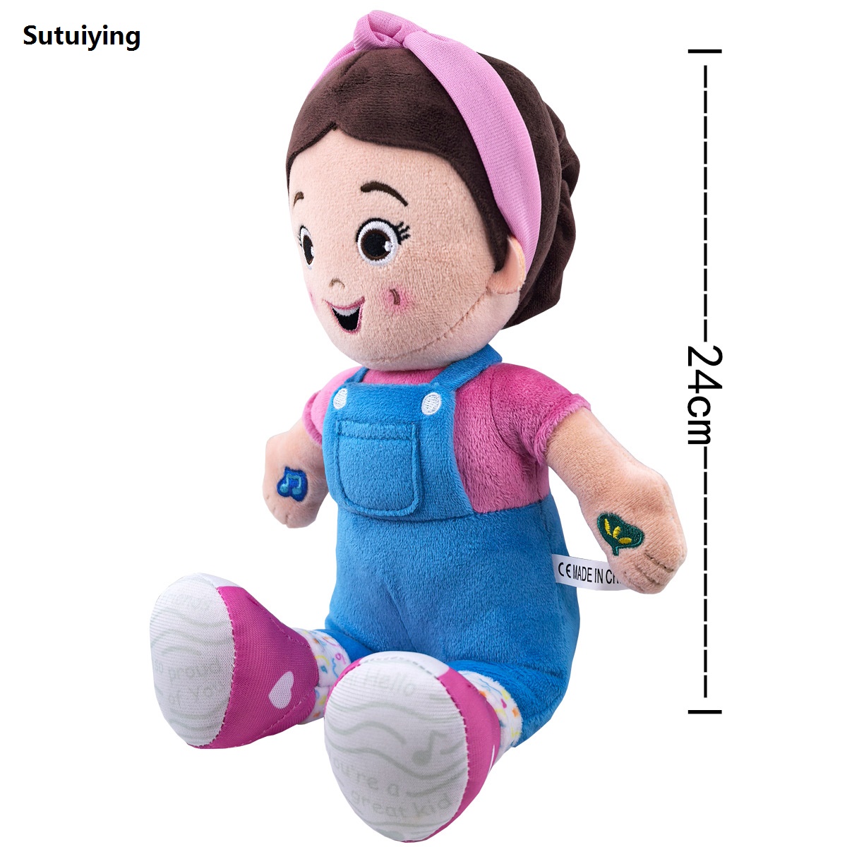 Sutuiying Cartoon Ms Rachel Doll Toys Soft Stuffed Speak Singing Pillow 2025 New Baby Toddler Sleeping Plush Doll Children's Rag Dol