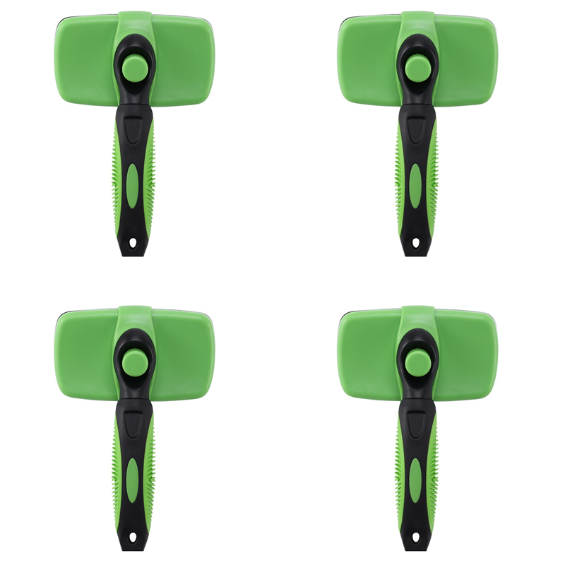 ZOROOM 4X Pet Grooming Brush Comb Dog Self Cleaning Brush for Small Large Dog Cat Short Long Hair Shedding