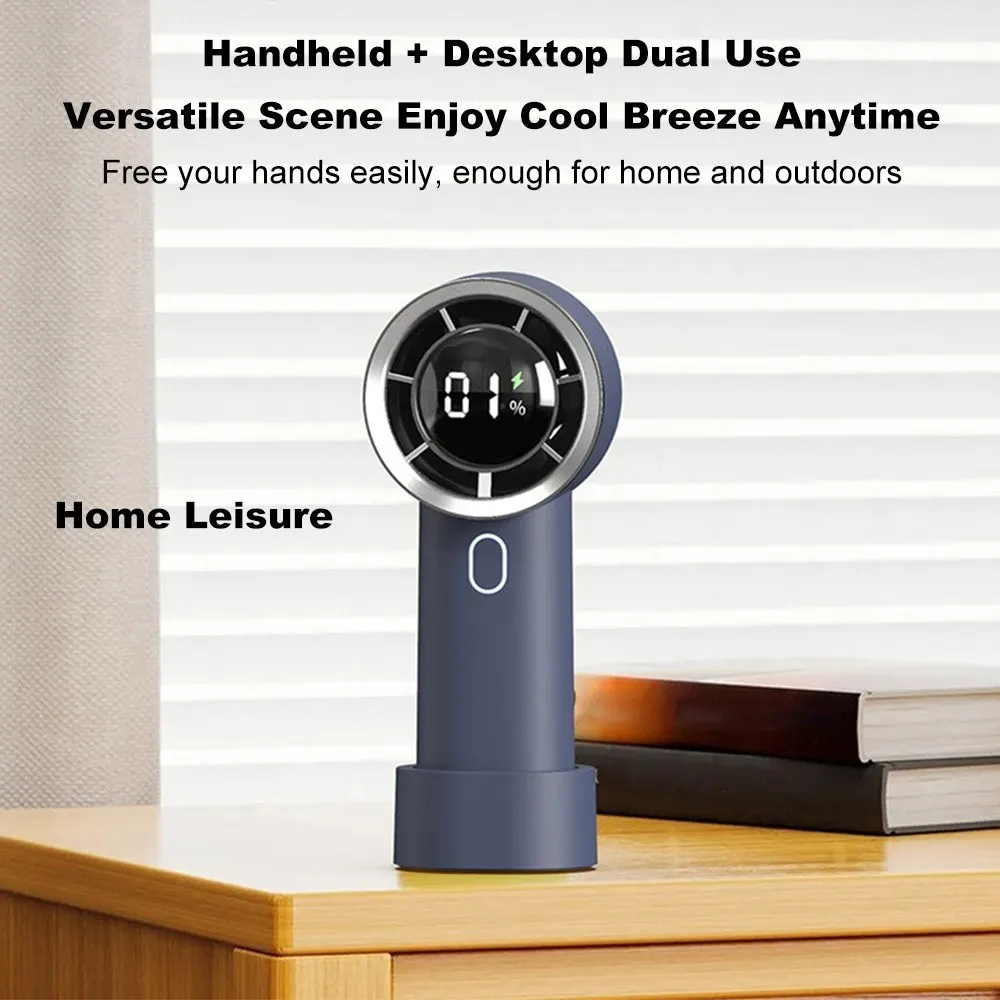 Miwaing HX130 Portable Handheld Turbo Fan with 100 Speeds Stepless Adjustment - image 1