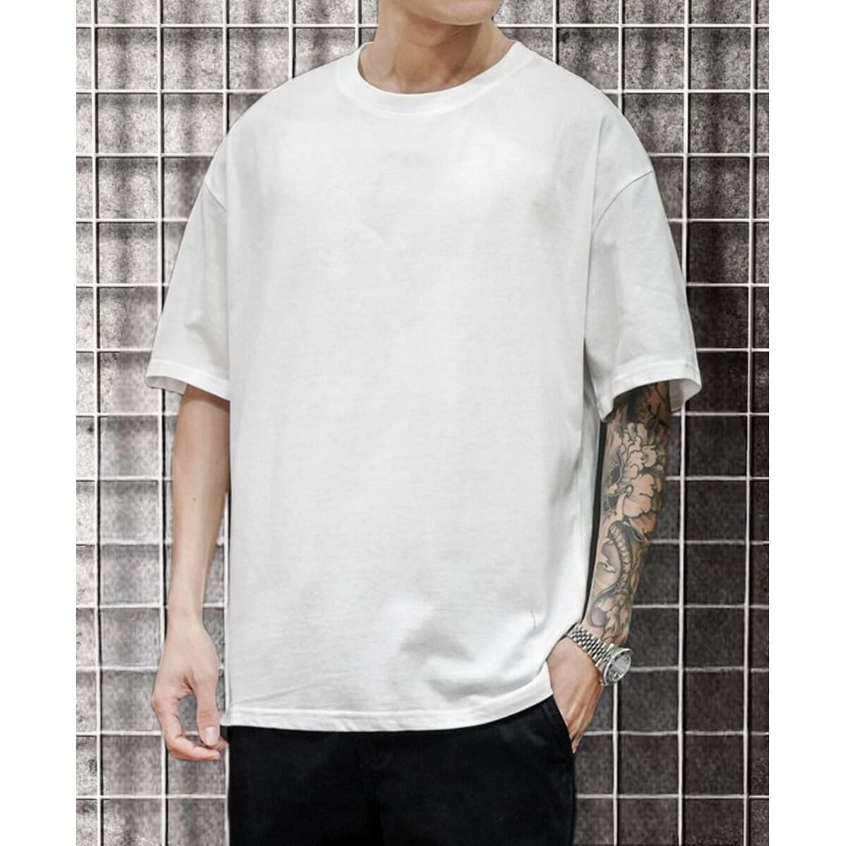 Men Soft Cotton Round Neck Oversized Premium Quality T-Shirt - Fashion | T-Shirts For Men | Men's Wear | Men's T-Shirts |