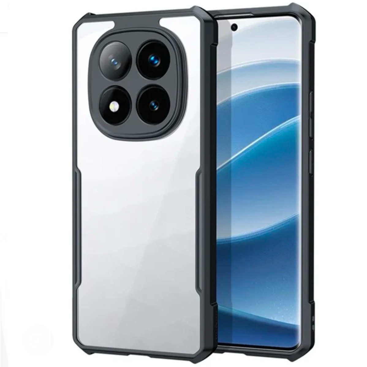 Redmi Note 14 Pro Plus (5G) Clear Transparent With Bumper Cover Case -Non Yellowing