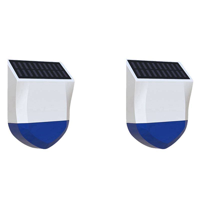 2X NEO Graffiti Smart Audible Alarm ZigBee Outdoor Sound and Light Alarm Waterproof Solar Sound Light Alarms