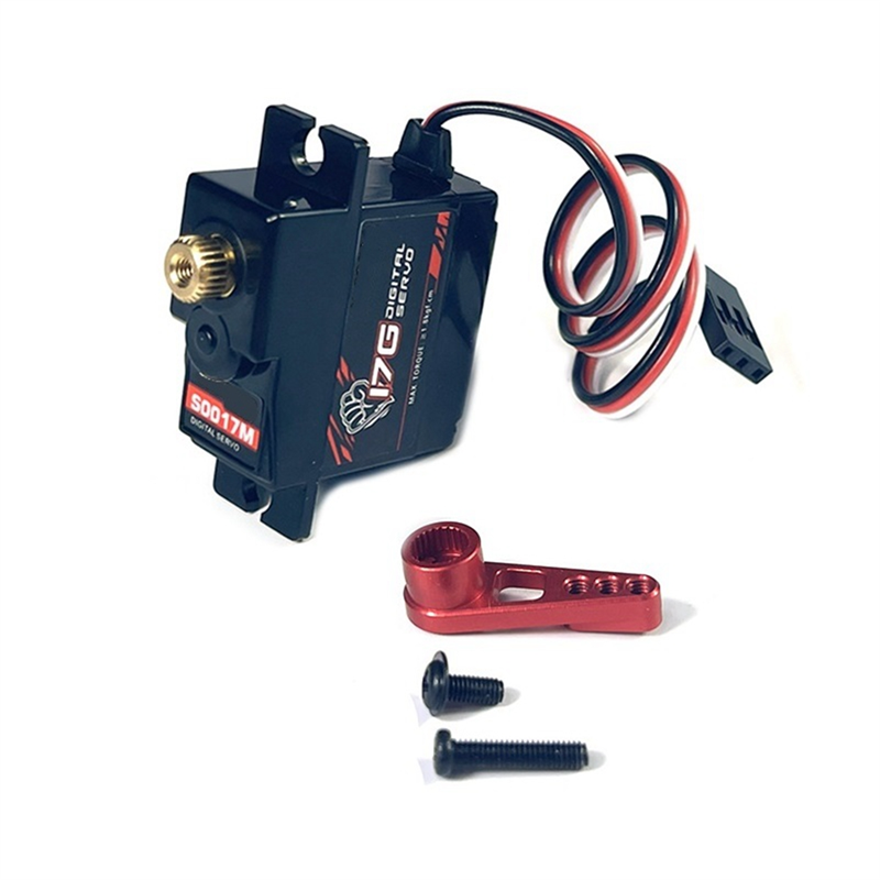 NAMUNY 17G 3.5KG Metal Gear Digital Servo and Metal Servo Arm S0017M for C14 C24 MN D90 MN99S RC Car Upgrade Parts,1