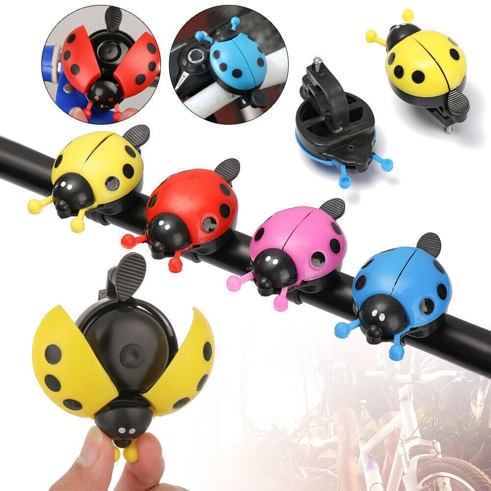 Durable Plastic/Resin Ladybug Bicycle Bell 4 Colors Cartoon Bike Bell Bike Warning Horn Boys