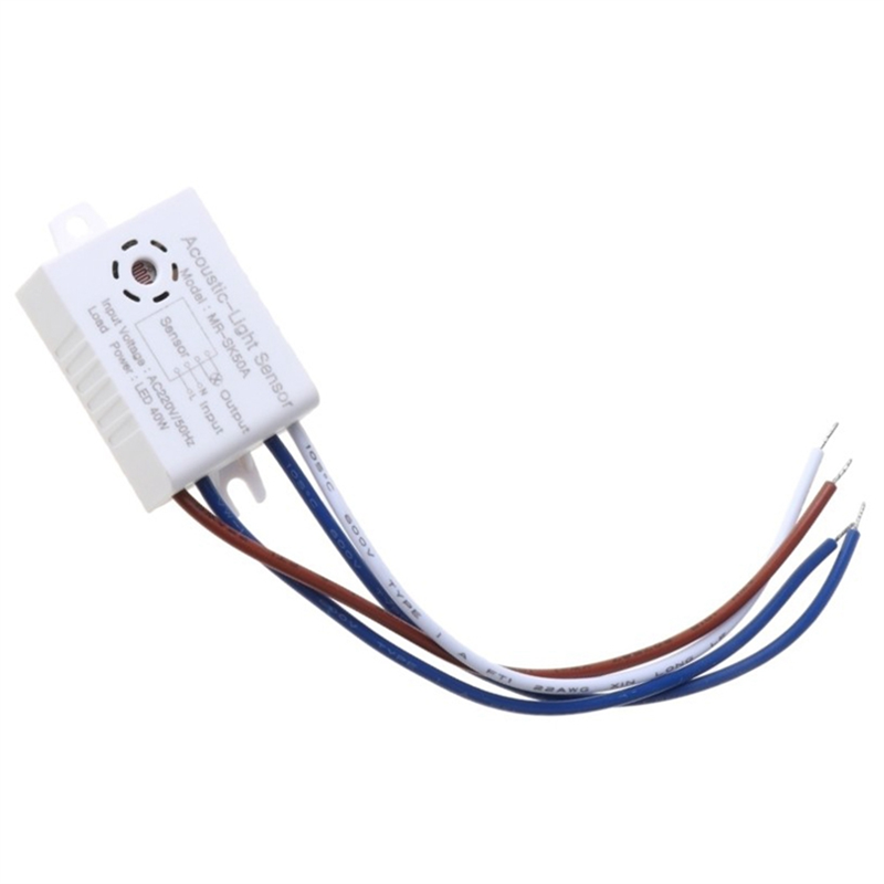 1PCS MR-SK50A Home Improvement Smart Switch Module 220V Detector Sound Voice Sensor Intelligent Auto on Off Light Switch Easy Install
