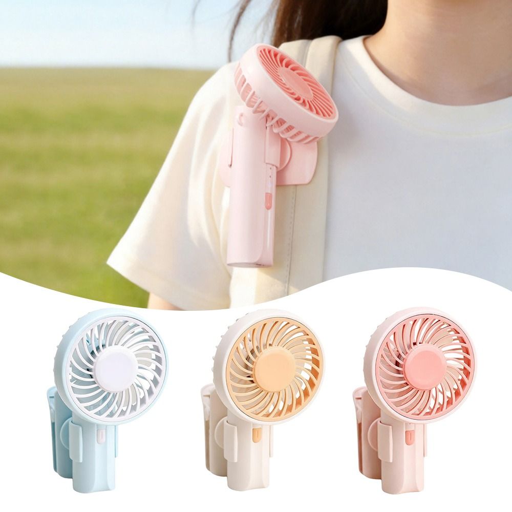 Lightweight Portable Mini Fan with Cilp Rechargeable Handheld Fan Small Fan Student Gifts