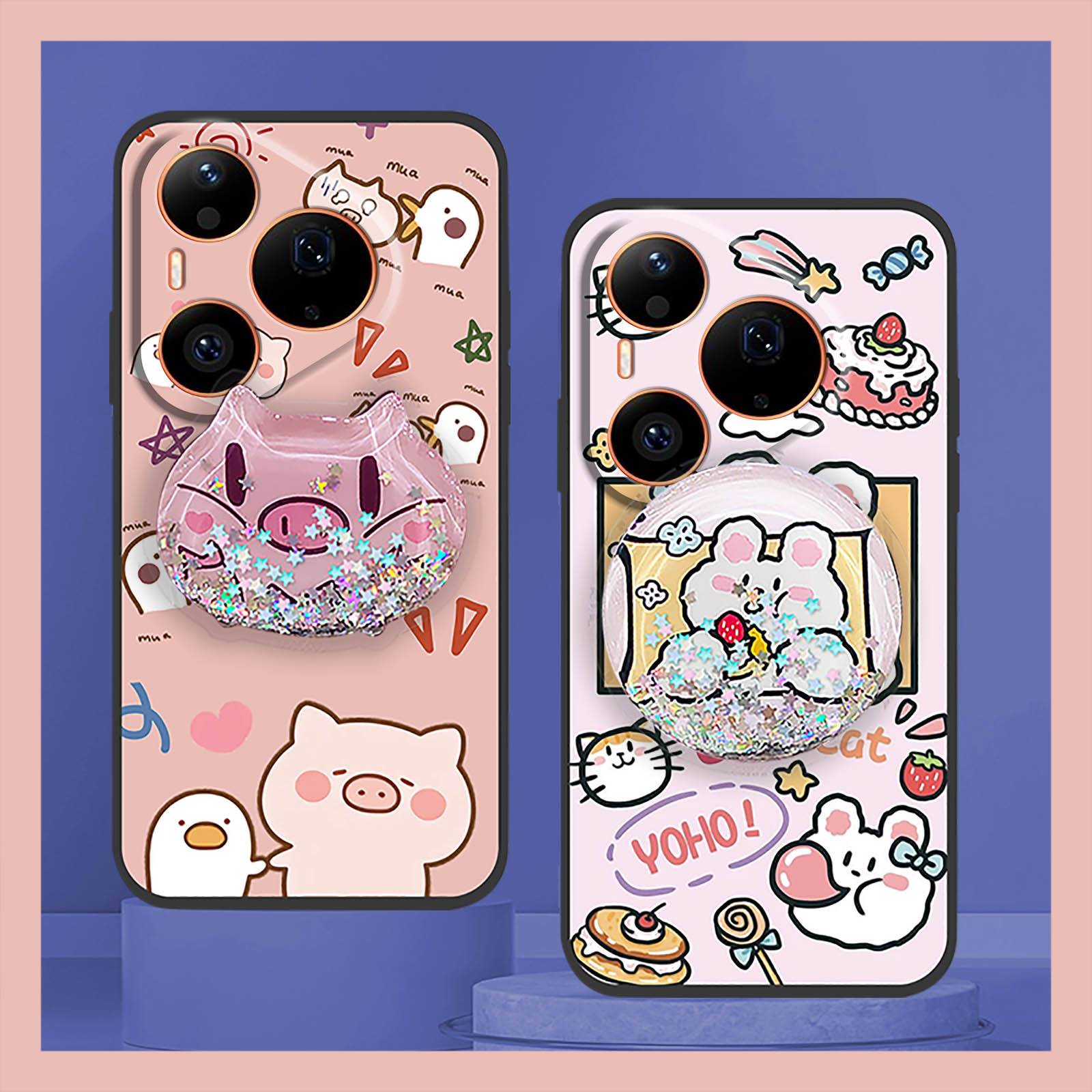 Waterproof Glitter Phone Case For Huawei Pura90 Pro/P90 Pro Protective Silicone Quicksand Simplicity Drift Sand Durable