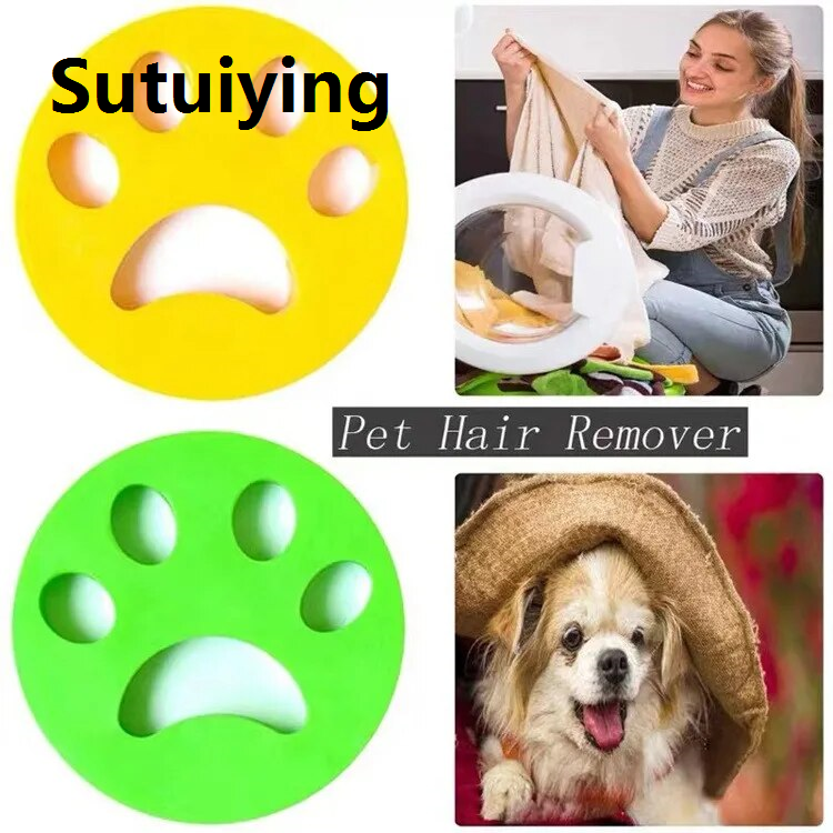 Sutuiying transparent bag Pet Hair Remover Washing Machine Reusable Laundry Fur Catcher Self-cleaning Hair Remover Roller Cleaning Products Accessories