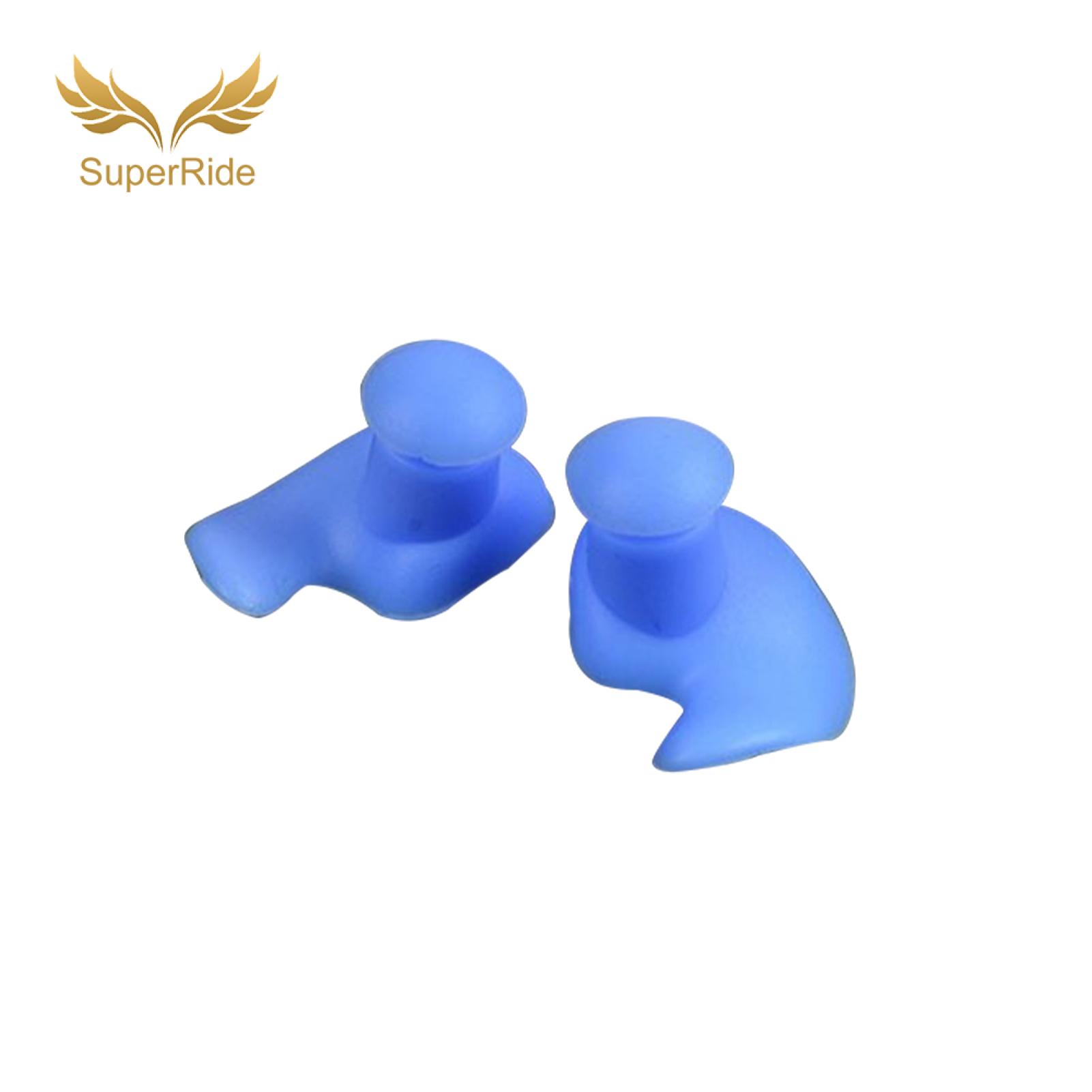 SuperRide Swimming Ear Plugs Silicone Swimming Earplugs Waterproof Non-slip Noise Reduction Ear Plugs for Swim Training Skin-friendly 1 Pair