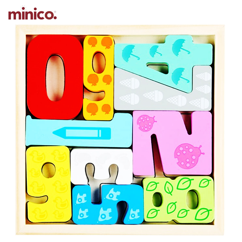 Wooden Rabbit Jigsaw Puzzle for Kids - 3D Number Learning Educational Toy for Toddlers - Montessori Animal Shape Puzzle (1-10 Pieces)