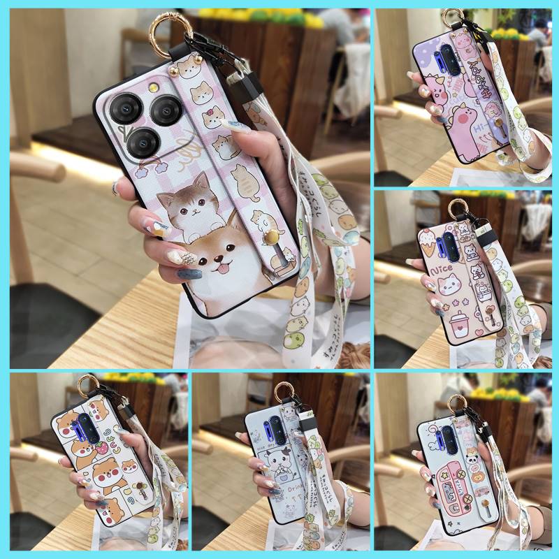 Dirt-resistant Back Cover Phone Case For VIVO Y300 5G China Durable Soft case Anti-dust Lanyard Waterproof Kickstand