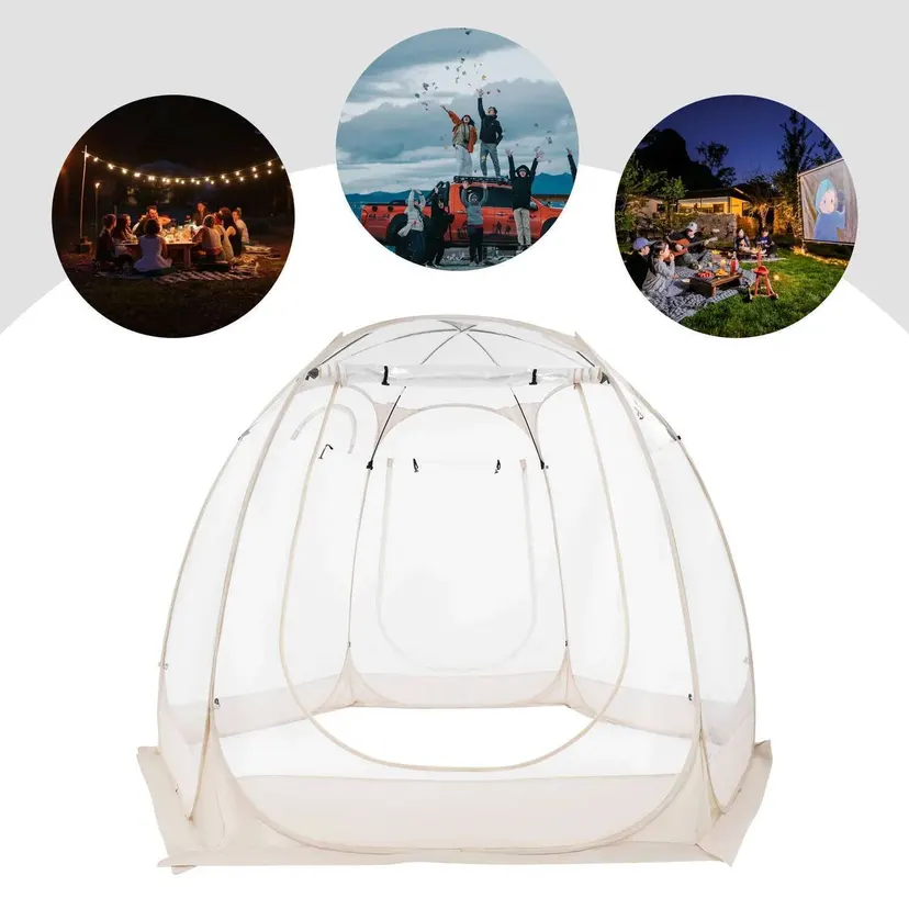 Pop Up Bubble Igloo Winter Garden Courtyard Proposal Large Star Tent, Camping Tent For Lawns