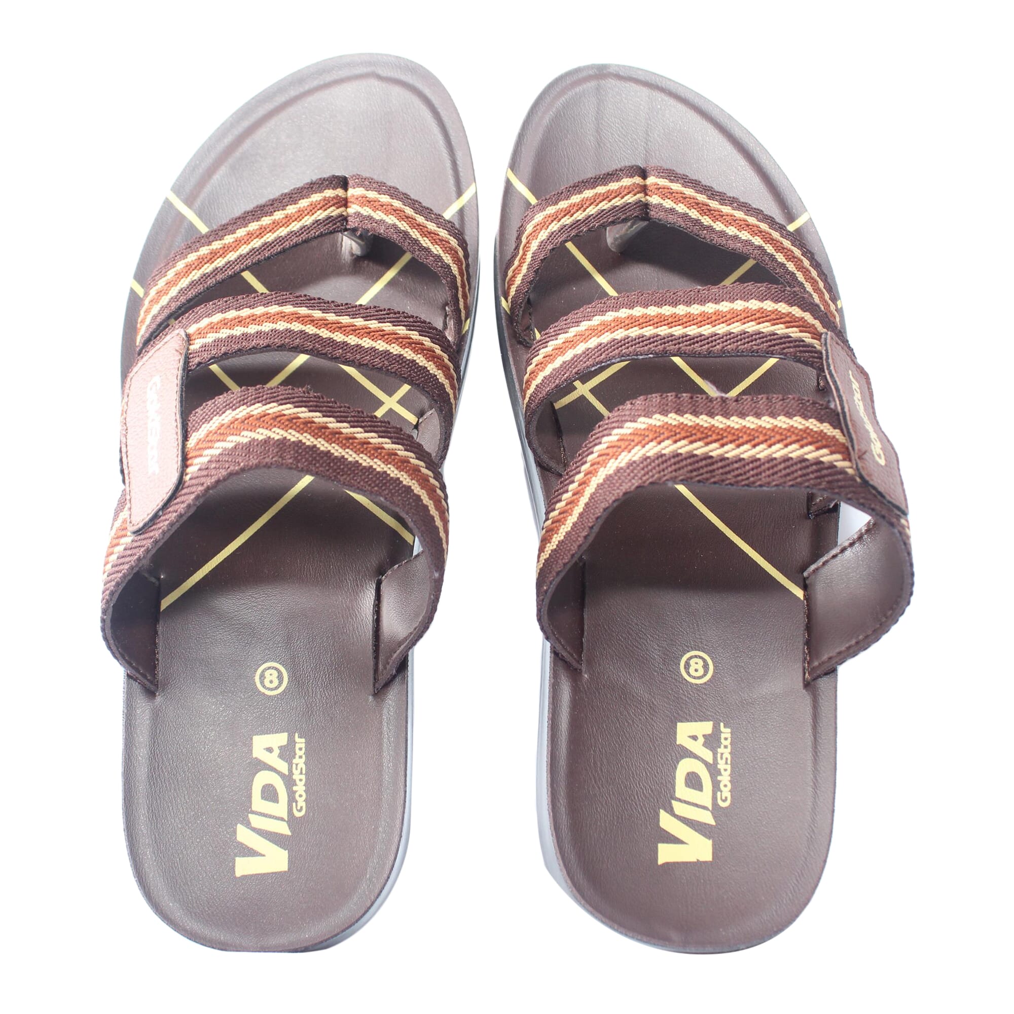 Goldstar Vida Brown Sandals For Men