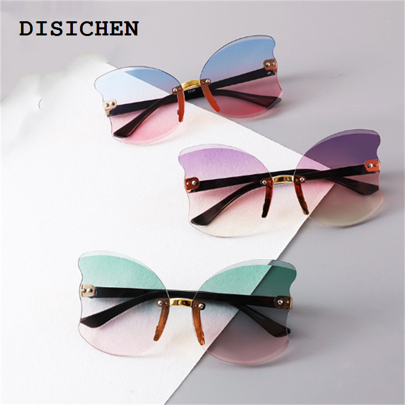 DISICHEN 2025 New 2024 Girls Brand Cat Eye Children Glasses Boys UV400 Kids Butterfly Sunglasses Lens Baby Cute Eyewear Shades Goggles