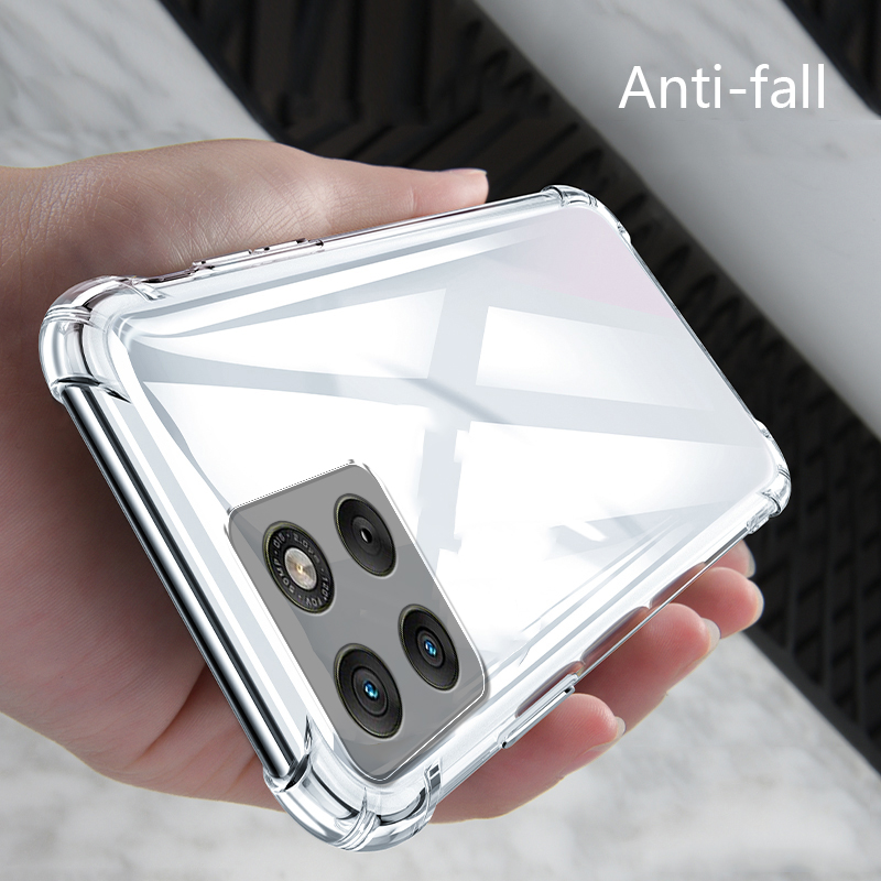 Sroof Casing For Motorola Edge 70 New transparent airbag four corners drop-proof all-inclusive phone case