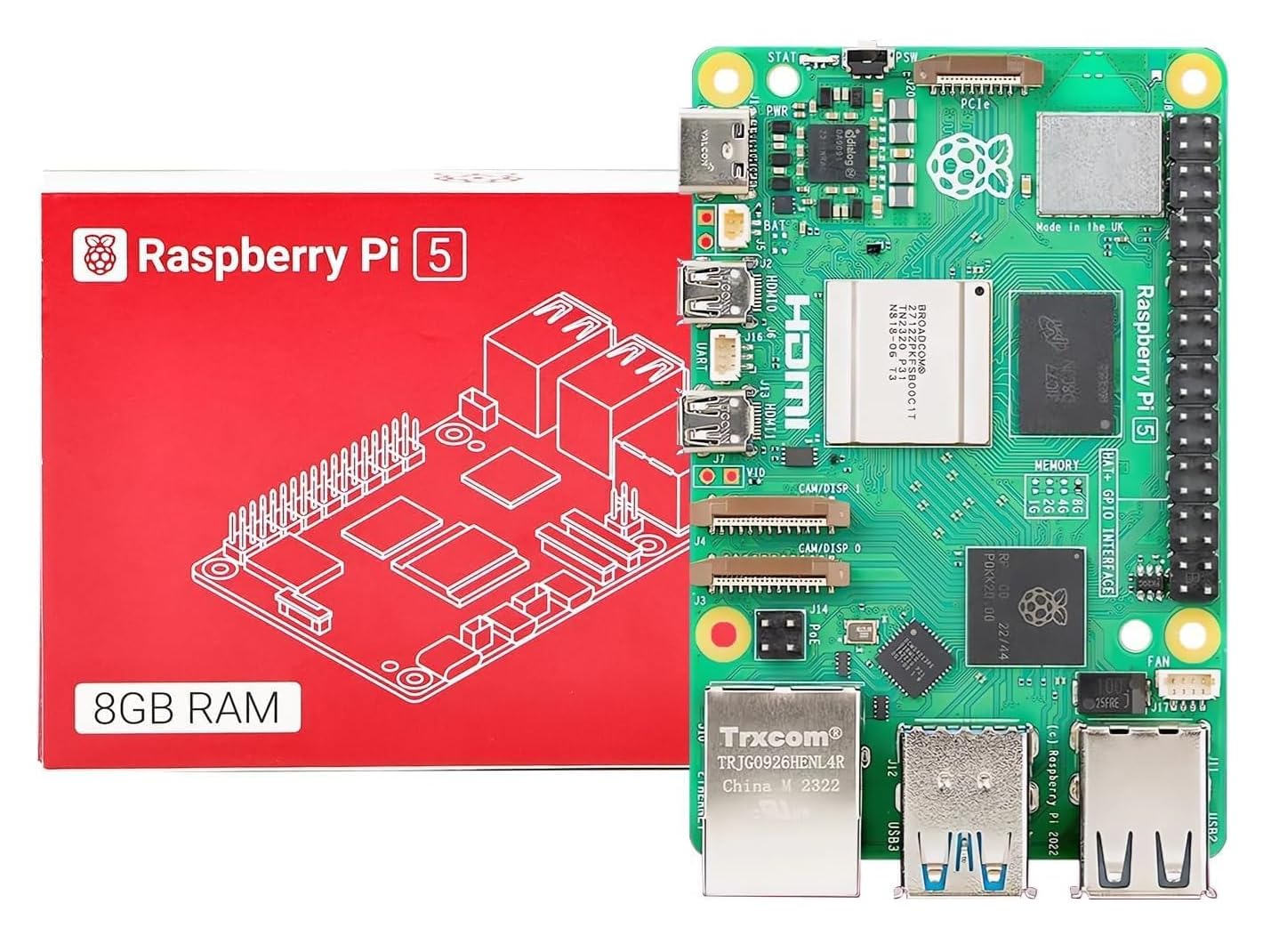 Raspberry Pi 5 (8GB RAM) - High-Performance Single Board Computer