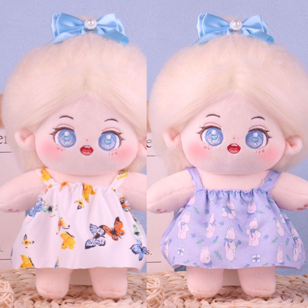 High Quality Cute Doll Lovely Clothes With Beret Headband Accessories 8 Styles Plush Dolls Clothes Fashion Dresses Skirt 20cm Cotton Doll/EXO Idol Dolls