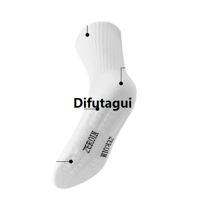 Difutagui Stockings White Spring Socks Pieces 105 Pieces 1 New Style Pieces 4 Pieces Men's Sales promotion Cotton Towel Bottom With Velvet Middle Tube Thickened Sports Basketball Socks