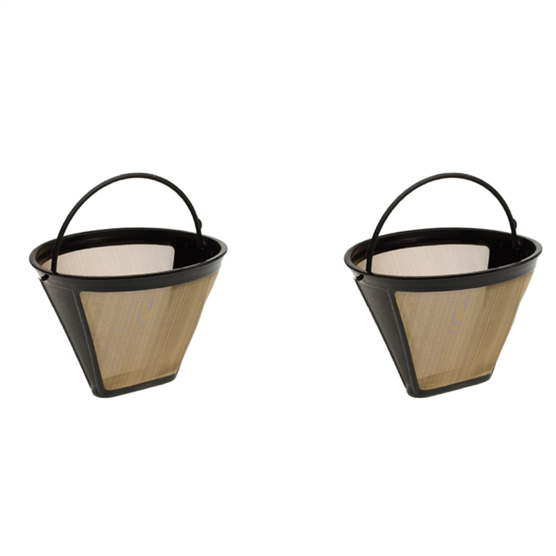 FORIDE 2X Reusable Cone Style Replacement Coffee Filter Replaces Your Permanent Coffee Filter for Machines and