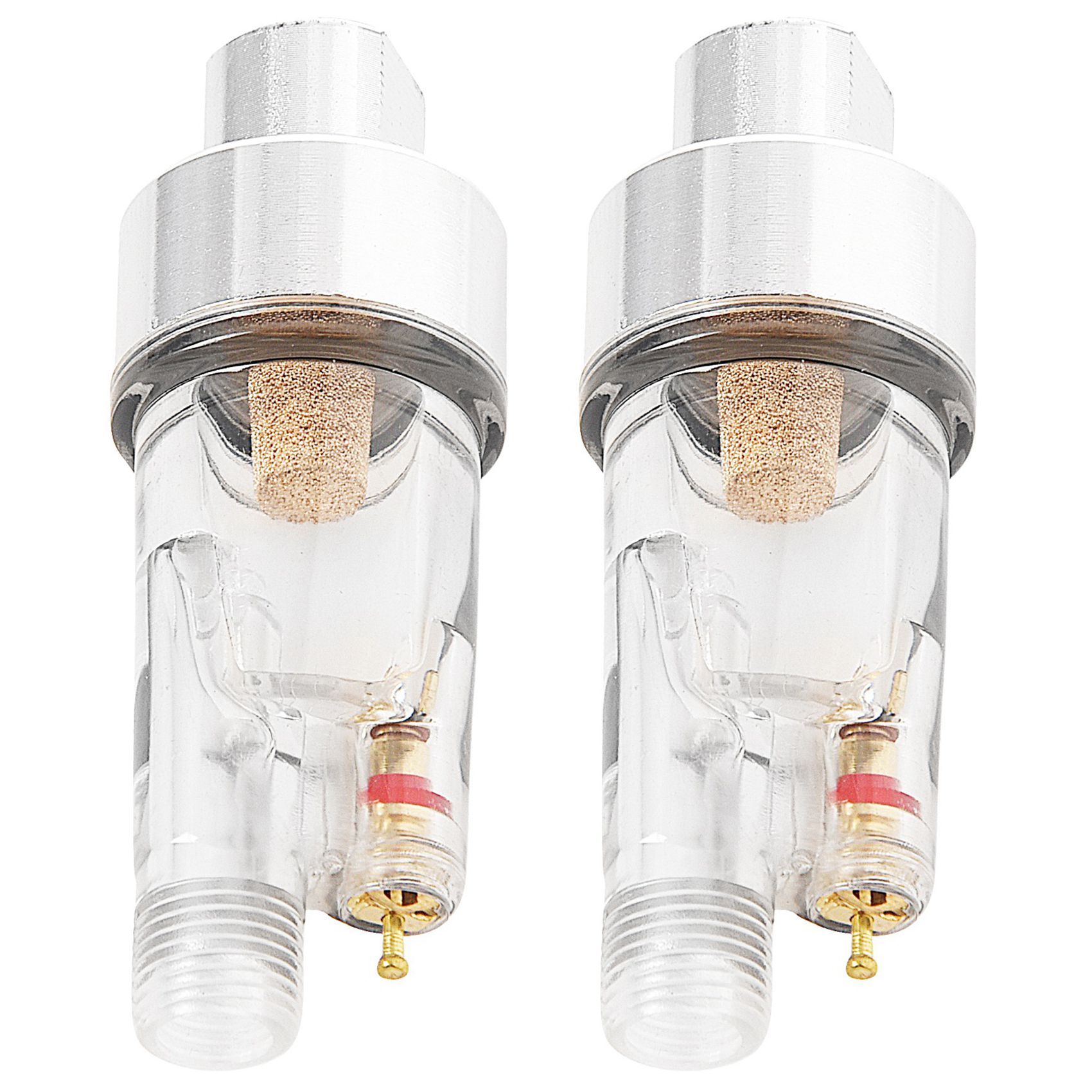 FORIDE 2X Hose Paint Fittings AIRBRUSH MINI AIR FILTER Moisture Water Trap 1/8 Inch Tool Kit