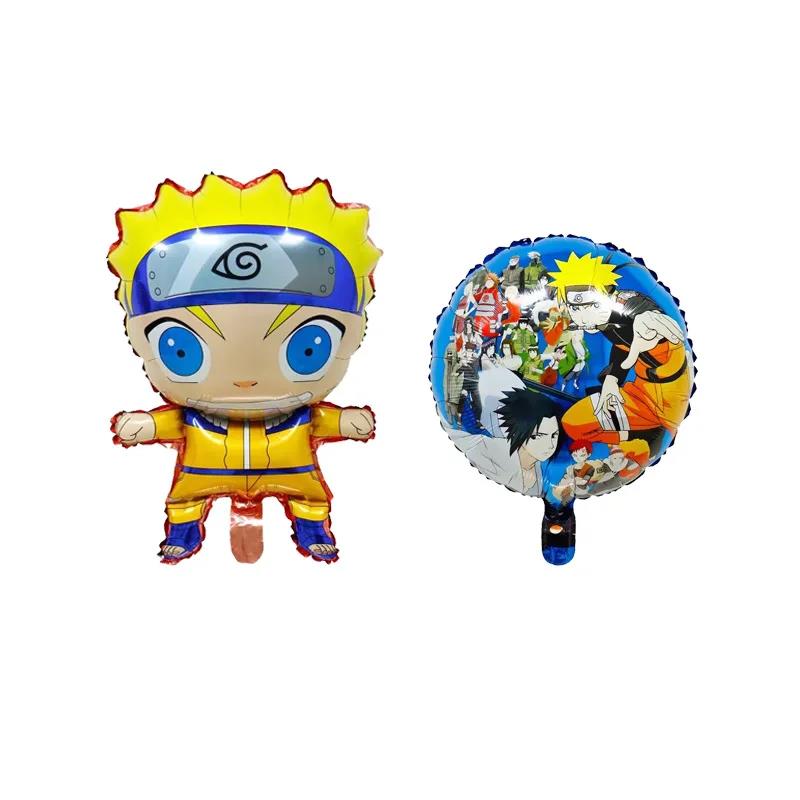 Vylon Cartoon Naruto Balloons Anime Uzumaki Naruto Uchiha Itachi Hatake Kakashi Boy's Birthday Party Decor Baby Shower Helium Globos