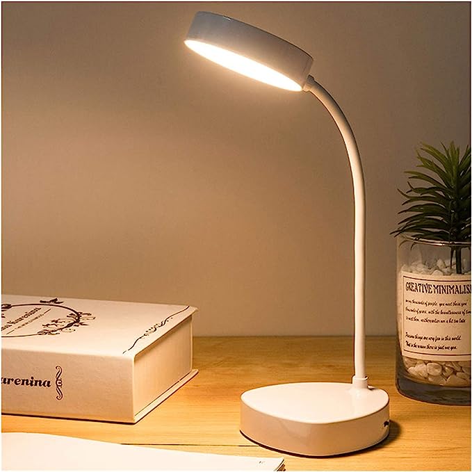 Battery Operated Table Lamp for Study Led Light, Led Desk Light Touch Control Eye Caring, Desk Lamp for Work from Home, Portable Reading Light