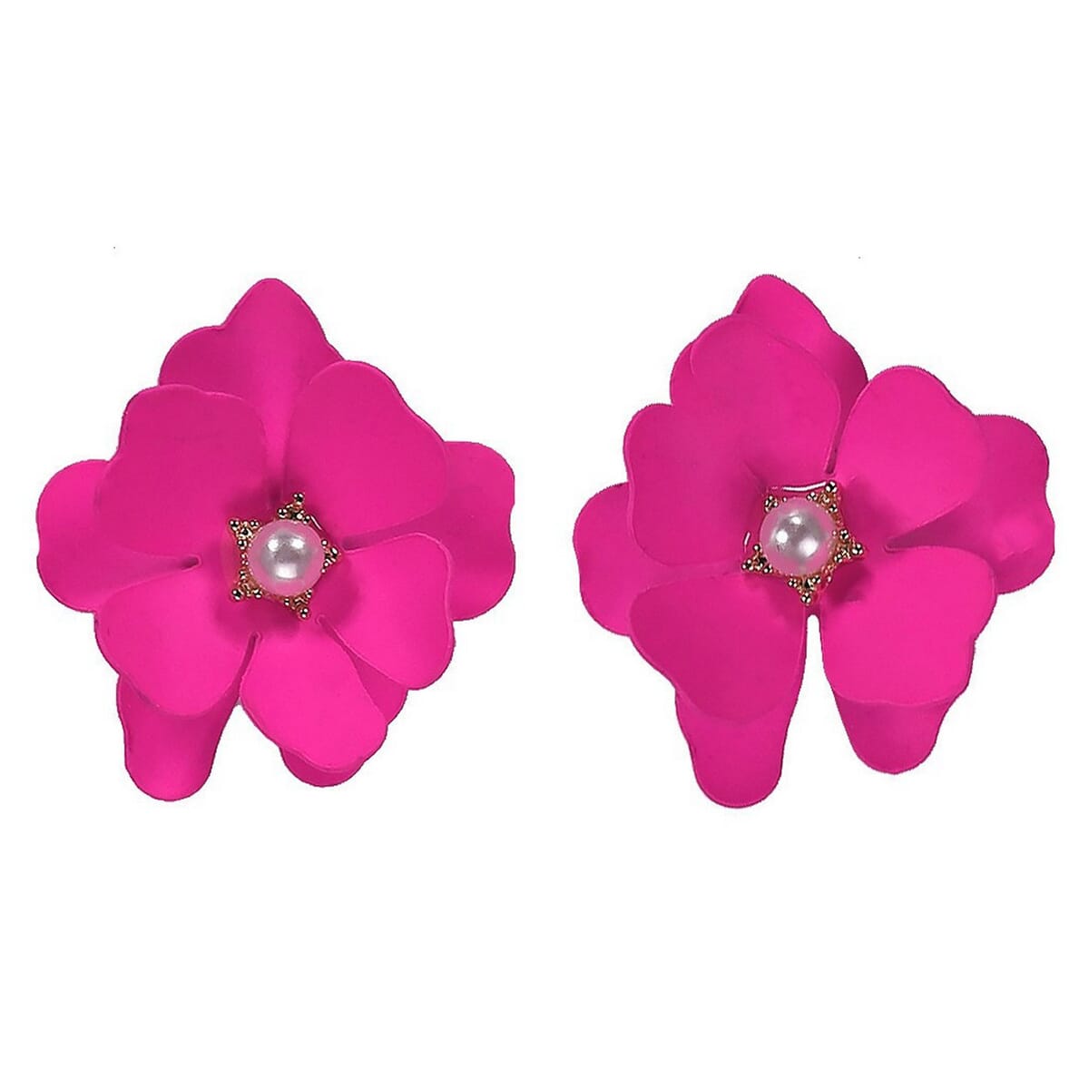 Enacolor Beauty Petal Flower Earring Pearl Fashion Girl New