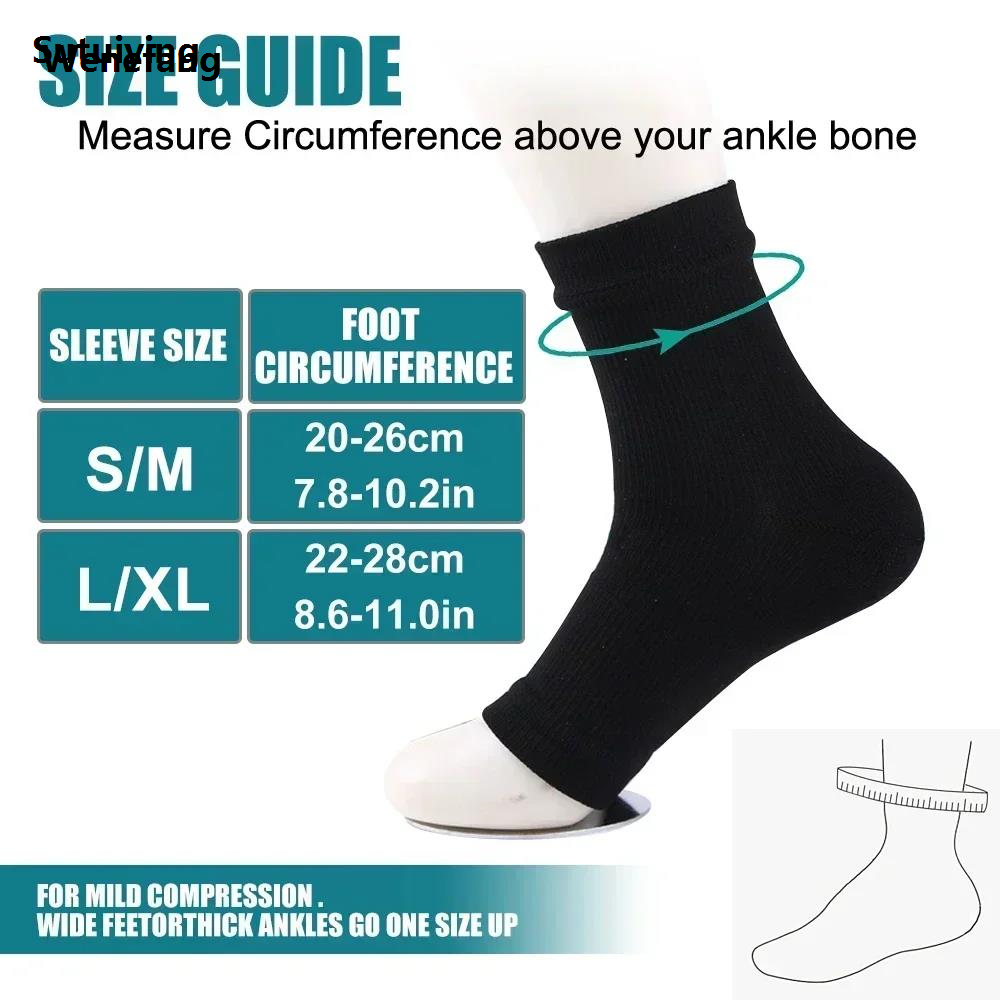 Wenefang Sutuiying 1Pair Compression Socks For Women Ankle Compression Sleeves Braces 2025 New Hot Selling Arch Support Neuropathy Soothe Socks,Nano Soothesocks For Men