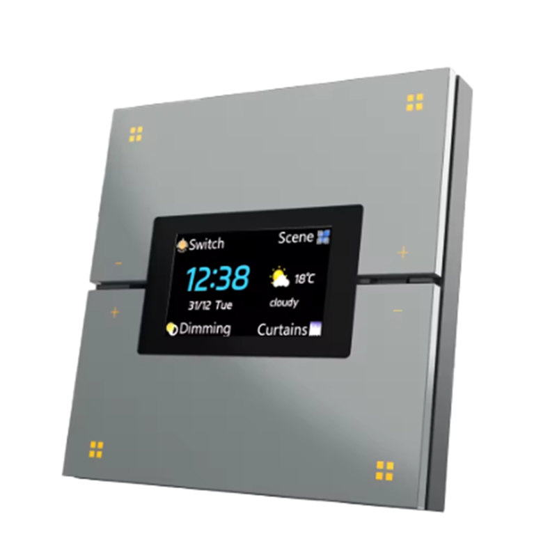 Central Control Wireless Lighting System, Tuya Smart Grey Panel with ZigBee Dimming and Automation Features