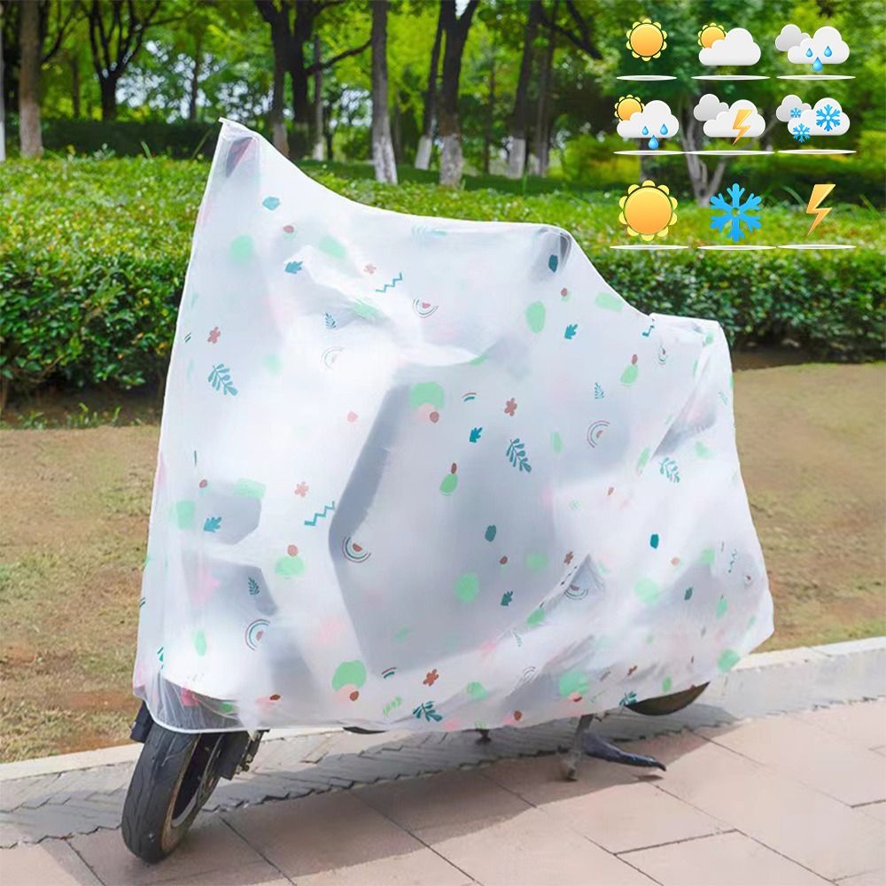Durable PE Motorcycle Cover Waterproof UV Protect Bike Cover Dustproof Electric Vehicle Bike Bicycle Accessories Outdoor