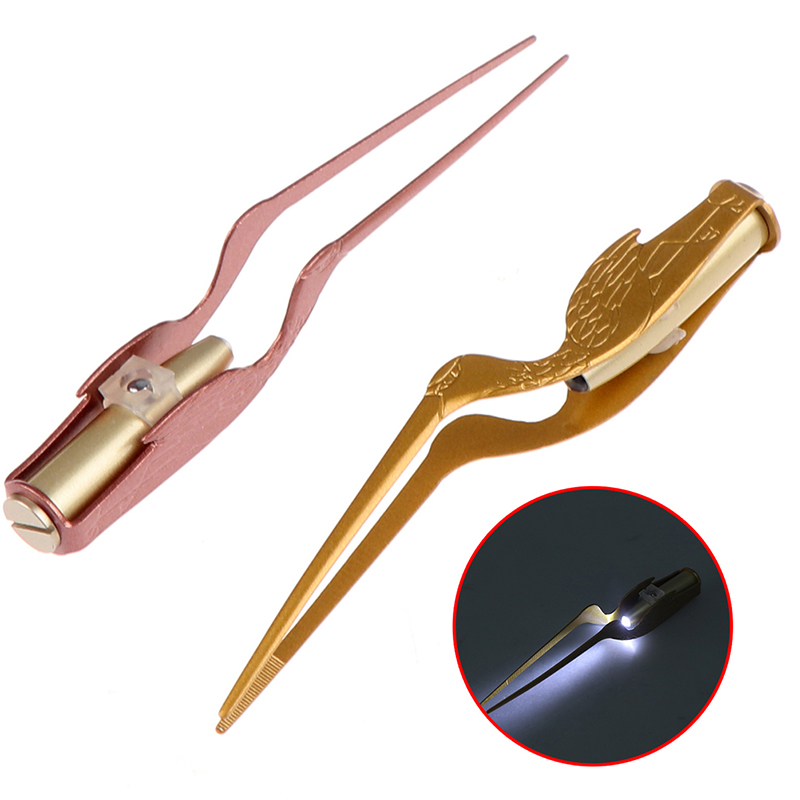 【New arrival】1Pcs LED Light Ear-Pick Tweezer Ear Cleaning Earwax Remover Ear Picks Children Led Light Ear Cleaning Tool for Ear Hygiene Care
