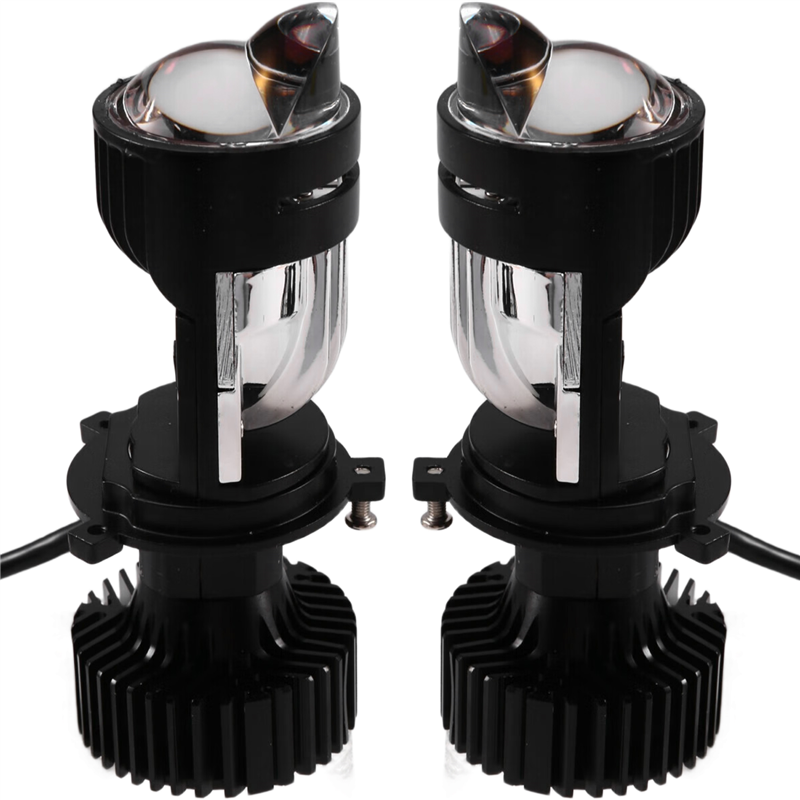 Bi LED Lens Mini Projector Motorcycles BeamTurbo Fan for Car for Motorcycles