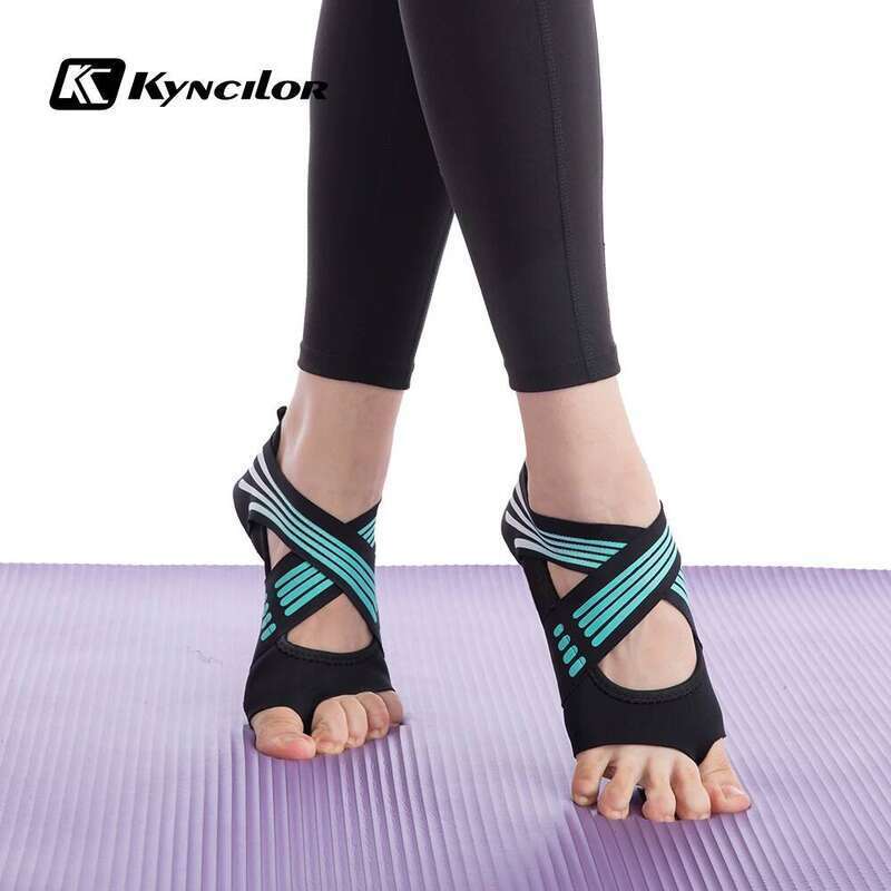 Professional Non-slip Gym Flat Soft Anti-slip Sole Ballet Fiess Dance Pilates Yoga Shoes Socks