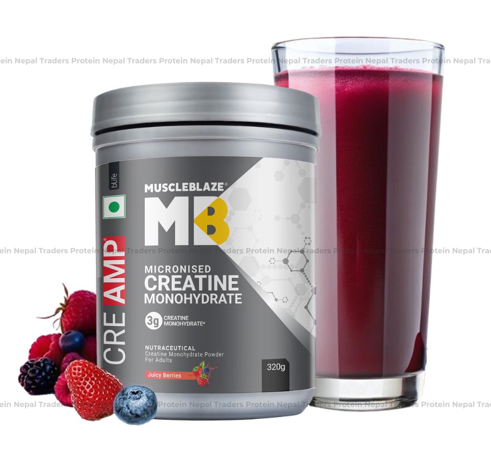MUSCLEBLAZE CREATINE MONOHYDRATE 320G JUICY BERRIES FLAVOR