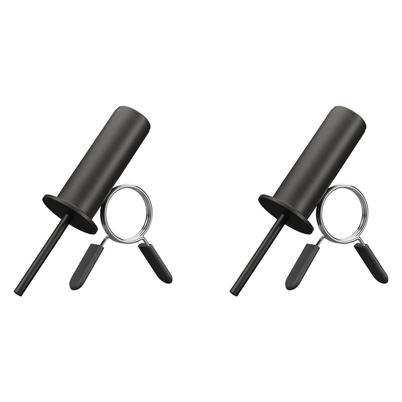 ARELENE 2X Weight Stack Pin, Gym Pin with Spring Clip Collar,Weight Pins Strength Training Equipment 10mm
